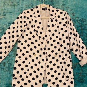 Topshop polka dot blazer